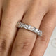 Diamond Half Eternity Band 2.06 Carat White Gold 14K