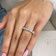 Diamond Half Eternity Band 2.06 Carat White Gold 14K