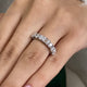 Diamond Half Eternity Band 2.06 Carat White Gold 14K