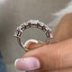 Diamond Half Eternity Band 2.06 Carat White Gold 14K
