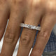Diamond Half Eternity Band 2.06 Carat White Gold 14K