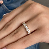 Diamond Stackable Ring 0.90 Carat Yellow Gold 14K