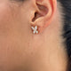 Diamond Stud Earrings 1.88 Carat Rose Gold 14K