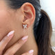 Diamond Stud Earrings 1.88 Carat Rose Gold 14K