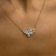 Diamond Pendant Necklace 2.49 Carat Yellow Gold 14K