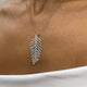 Diamond Pendant Necklace 2.42 Carat White Gold 14K