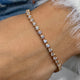 Diamond Tennis Bracelet 2.90 ct Rose Gold