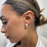 Diamond Hoop 3.82 Carat Yellow Gold 14K