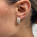 Diamond Hoop 3.82 Carat Yellow Gold 14K