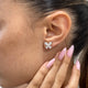 Diamond Stud Earrings 1.8 ct White Gold