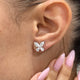 Diamond Stud Earrings 1.8 ct White Gold