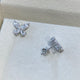 Diamond Stud Earrings 1.8 ct White Gold