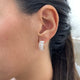 Diamond Hoop Earrings 3.67 Carat Rose Gold 14K