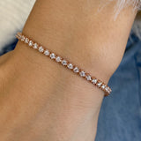 Diamond Tennis Bracelet 1.70 ct Rose Gold