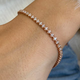 Diamond Tennis Bracelet 1.70 ct Rose Gold