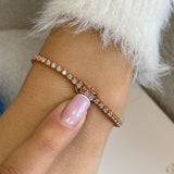 Diamond Tennis Bracelet 1.70 ct Rose Gold