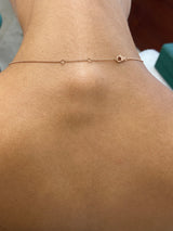 Diamond Chain Necklace 2.29 Carat Rose Gold 14K