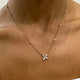 Diamond Pendant Necklace 1.21 Carat Yellow Gold 14K