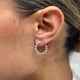 Diamond Hoop Earrings 1.72 Carat White Gold 14K