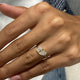 Diamond Two Stone Ring 1.39 Carat Yellow Gold 14K
