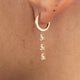 Diamond Drop Earrings 0.54 Carat Rose Gold 14K