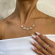 Diamond Chain Necklace 4.87 Carat White Gold 14K