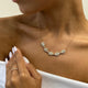 Diamond Chain Necklace 4.87 Carat White Gold 14K