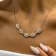 Diamond Chain Necklace 4.87 Carat White Gold 14K