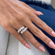 Diamond Wrap Ring 2.40 Carat White Gold 14K