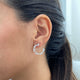 Diamond Hoop Earrings 2.52 Carat White Gold 14K