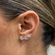 Diamond Climber Earrings 1.67 Carat Rose Gold 14K