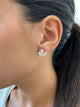 Diamond Stud Earrings 2.48 Carat Rose Gold 14K
