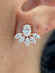 Diamond Stud Earrings 2.48 Carat Rose Gold 14K
