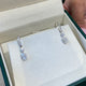 Diamond Dangle Earrings 1.92 Carat White Gold 14K