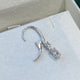 Diamond Dangle Earrings 1.92 Carat White Gold 14K