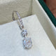 Diamond Dangle Earrings 1.92 Carat White Gold 14K