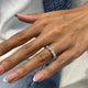 Diamond Half Eternity Band 1.28 Carat White Gold 14K