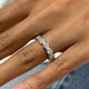 Diamond Half Eternity Band 1.28 Carat White Gold 14K