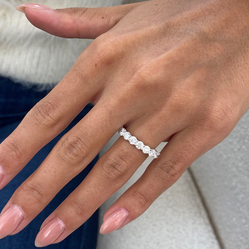 Diamond Wedding Band Fashion Ring 1.25 ct TCW, White Gold 14K