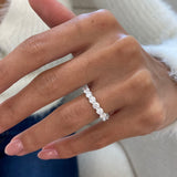 Diamond Wedding Band Fashion Ring 1.25 ct TCW, White Gold 14K