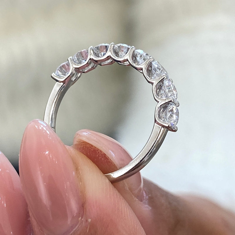Diamond Wedding Band Fashion Ring 1.25 ct TCW, White Gold 14K