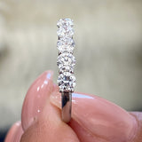 Diamond Wedding Band Fashion Ring 1.25 ct TCW, White Gold 14K