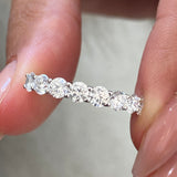 Diamond Wedding Band Fashion Ring 1.25 ct TCW, White Gold 14K