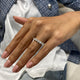 Diamond 7 Stone Ring 1.57 Carat White Gold 14K