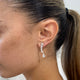 Diamond Drop Earrings 2.20 Carat White Gold 14K