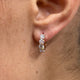 Diamond Huggie Earrings 1.46 Carat Rose Gold 14K