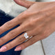 Diamond Two Stone Ring 1.43 Carat White Gold 14K