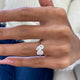 Diamond Two Stone Ring 1.43 Carat White Gold 14K