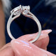Diamond Two Stone Ring 1.43 Carat White Gold 14K