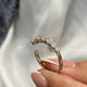 Diamond Open Ring 1.10 Carat White Gold 14K